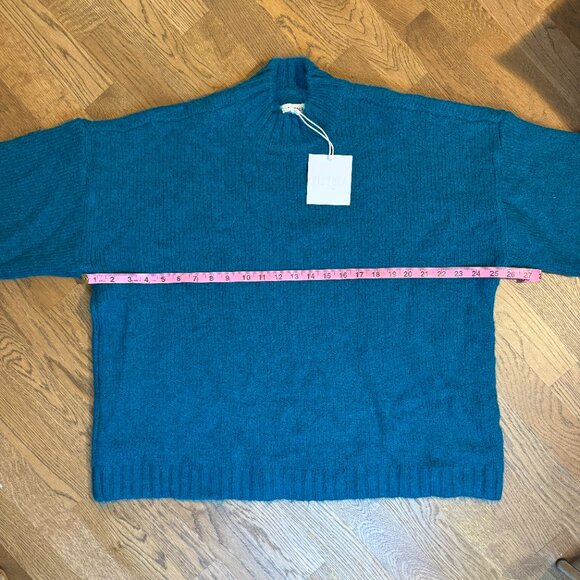 NWT Pistola Teal Blue Sweater - Oversized, Size: Large - Picture 14 of 14